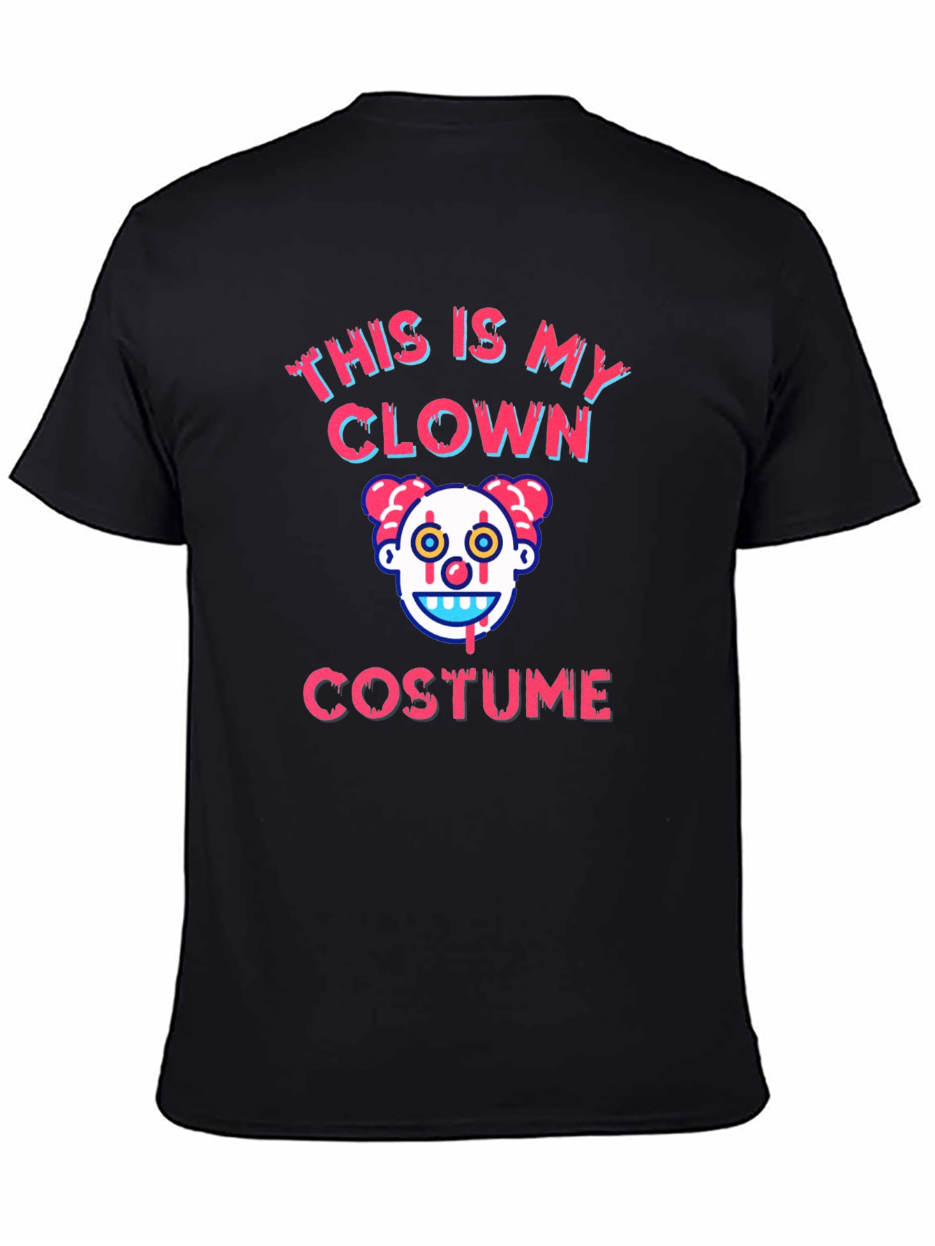 Clown Costume Graphic T-Shirt - Halloween Tee