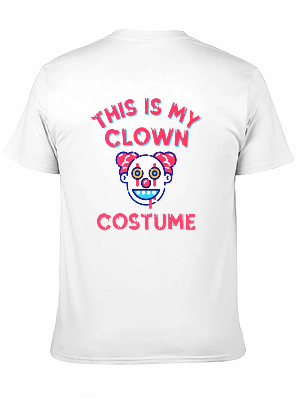 Clown Costume Graphic T-Shirt - Halloween Tee
