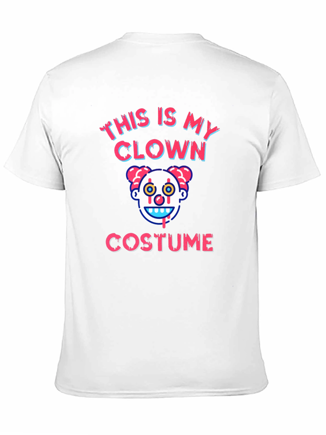 Clown Costume Graphic T-Shirt - Halloween Tee