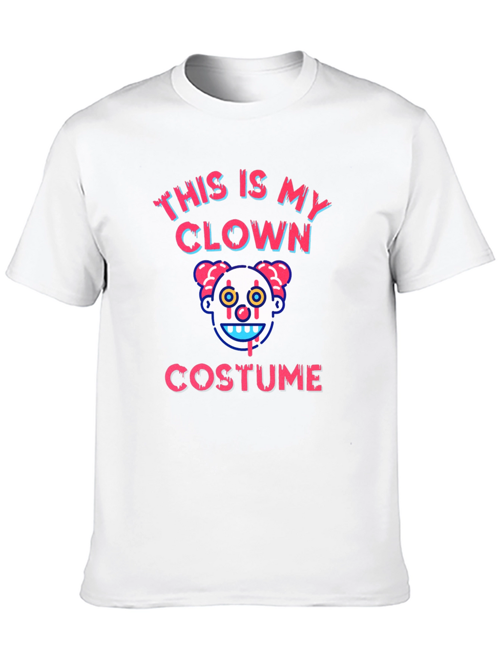 Clown Costume Graphic T-Shirt - Halloween Tee
