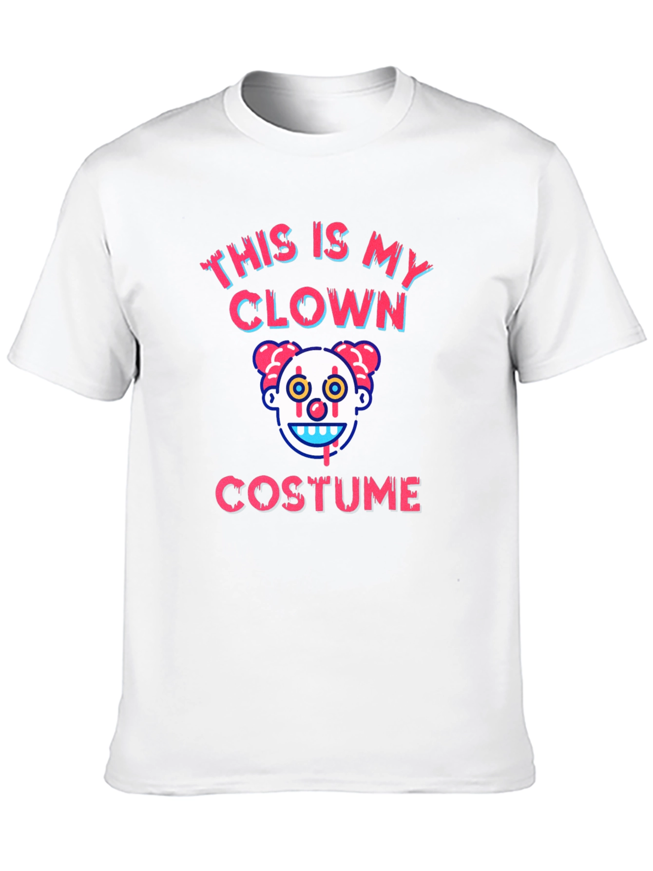 Clown Costume Graphic T-Shirt - Halloween Tee