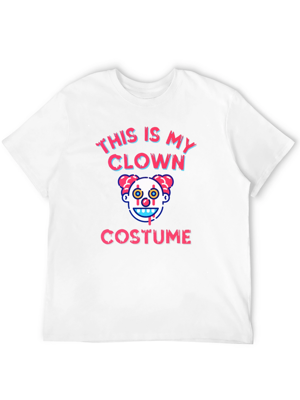 Clown Costume Graphic T-Shirt - Halloween Tee
