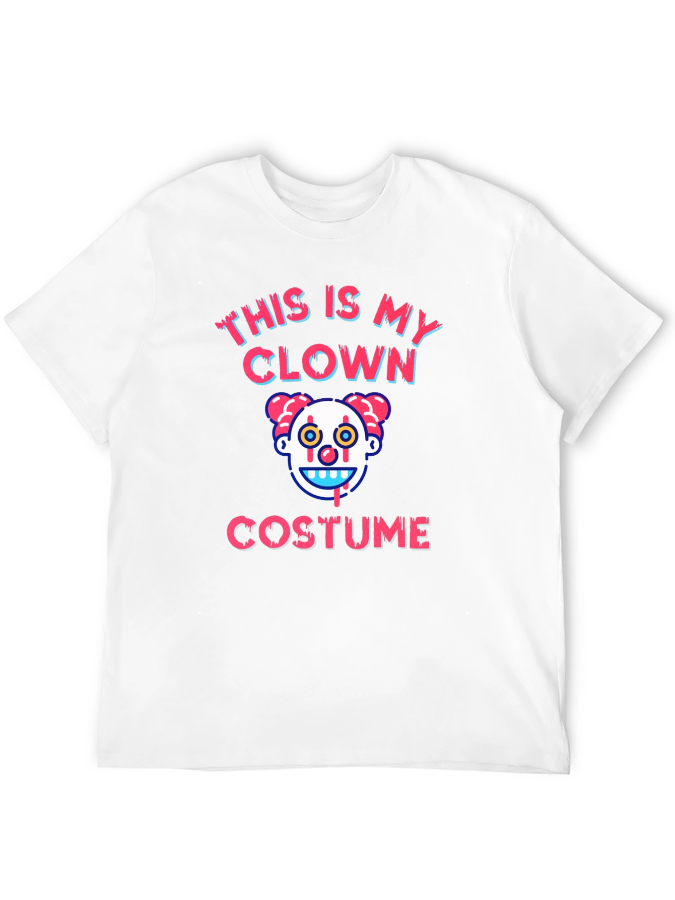 Clown Costume Graphic T-Shirt - Halloween Tee