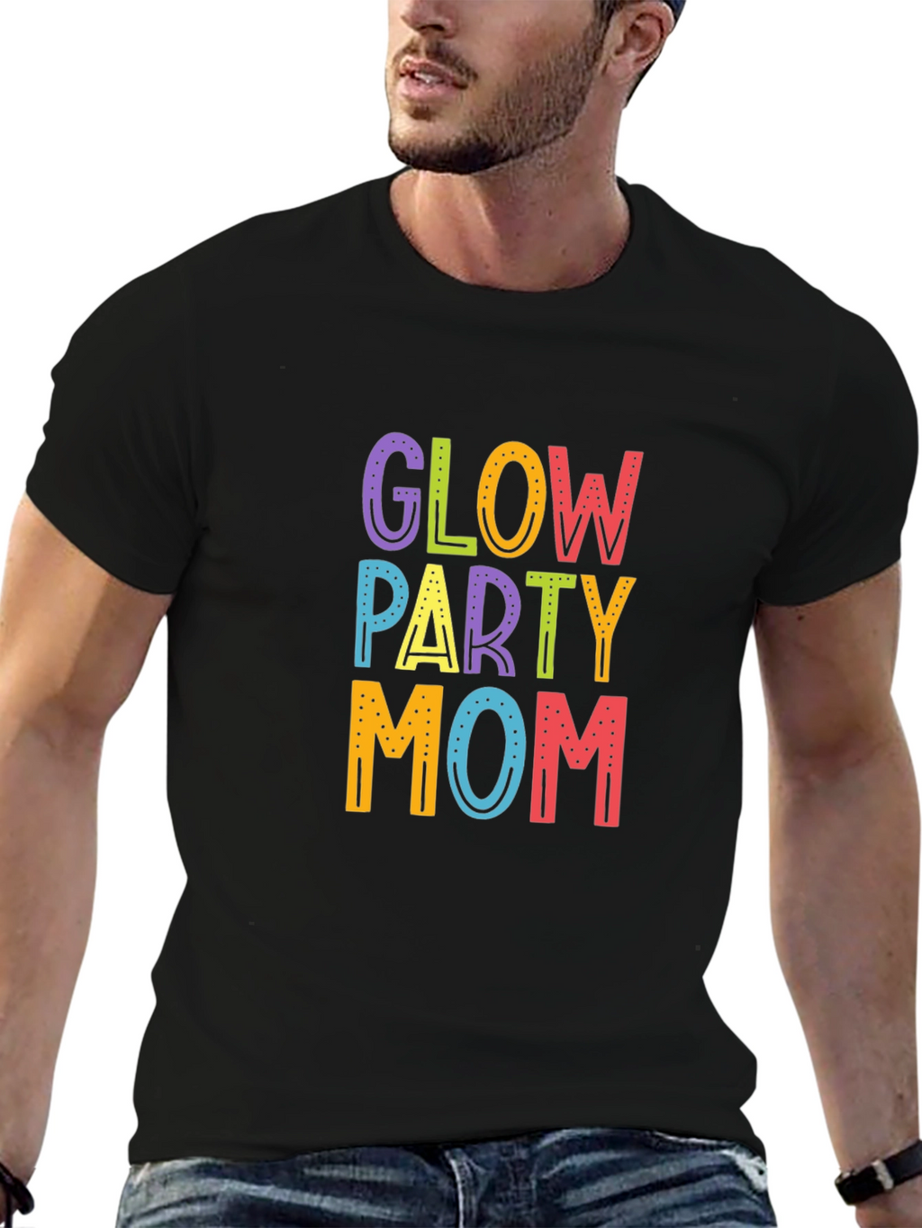 Glow Party Mom Graphic Tee