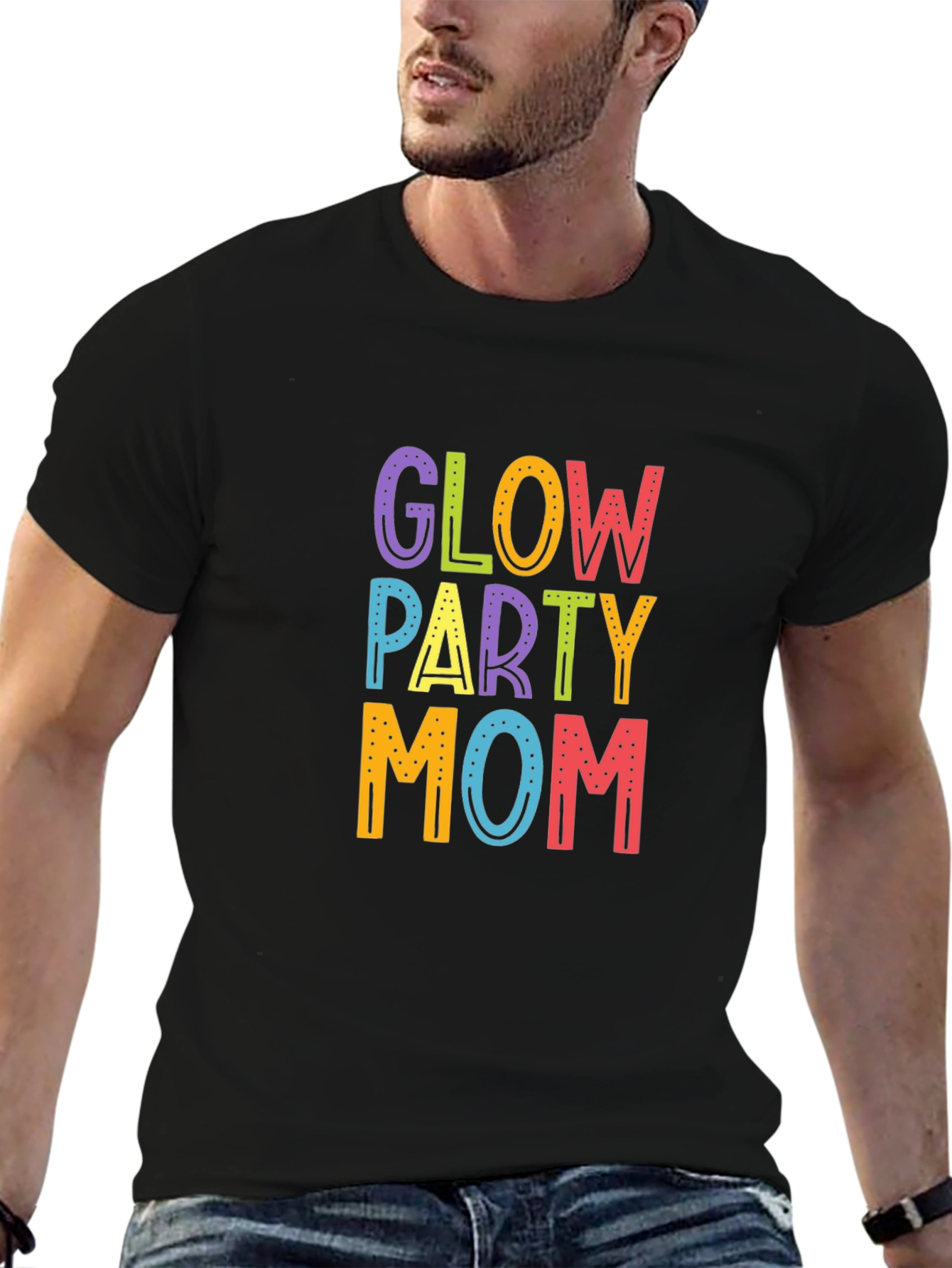 Glow Party Mom Graphic Tee