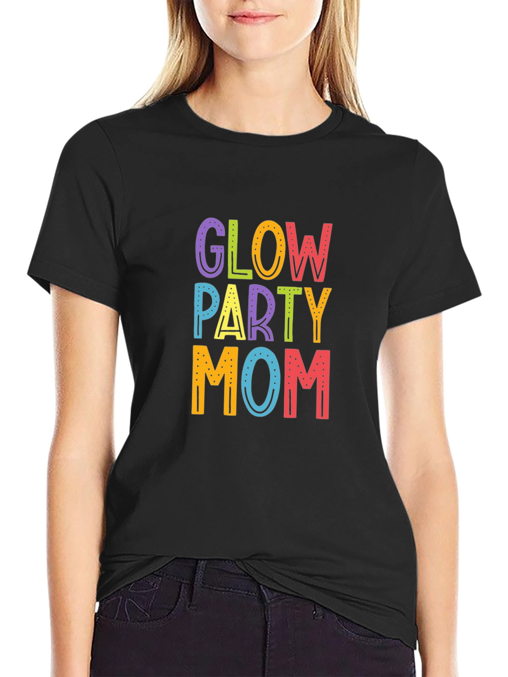 Glow Party Mom Graphic Tee