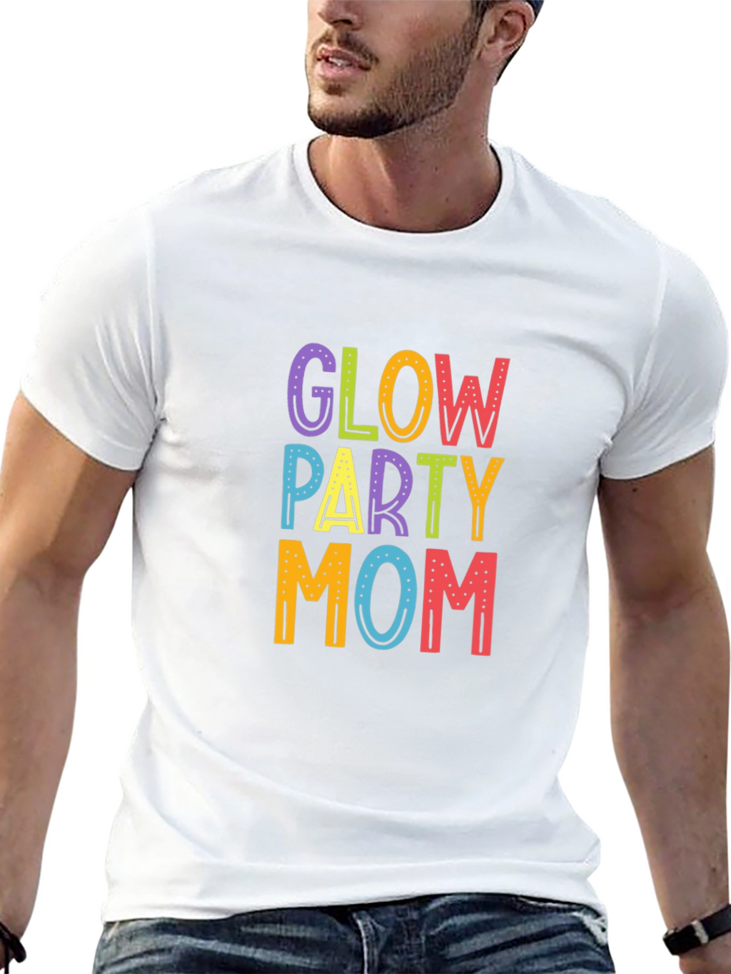 Glow Party Mom Graphic Tee