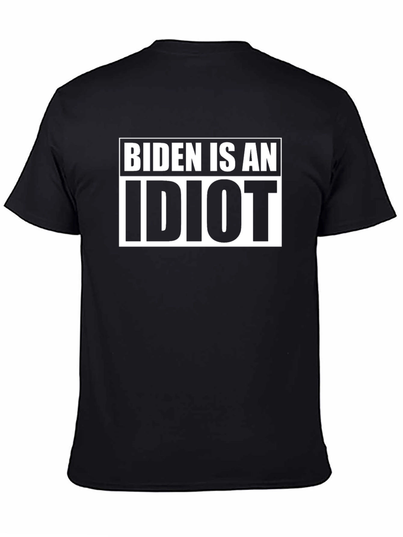 Biden Is An Idiot Black Graphic T-Shirt