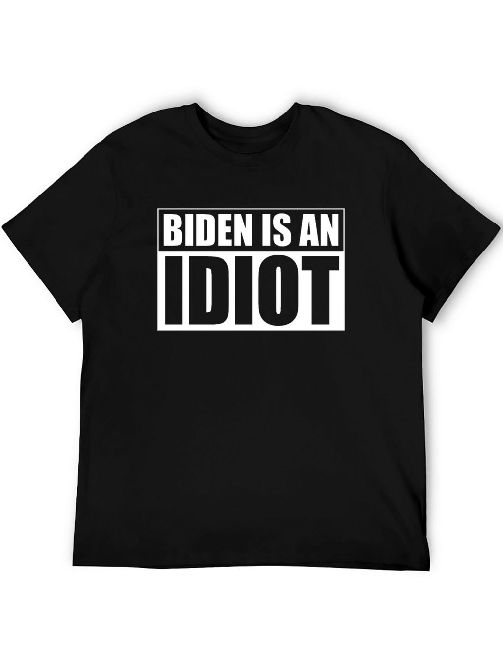 Biden Is An Idiot Black Graphic T-Shirt
