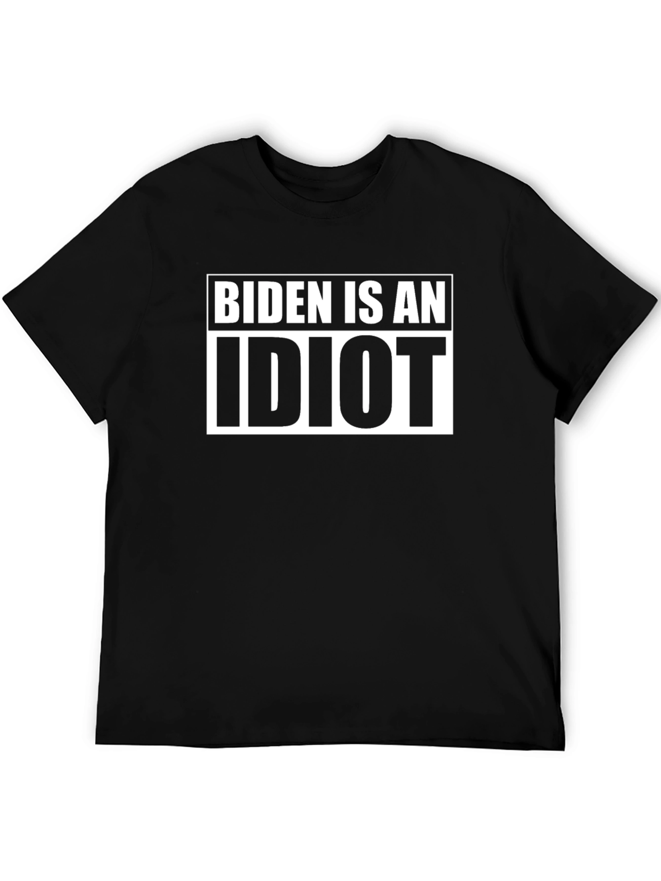 Biden Is An Idiot Black Graphic T-Shirt
