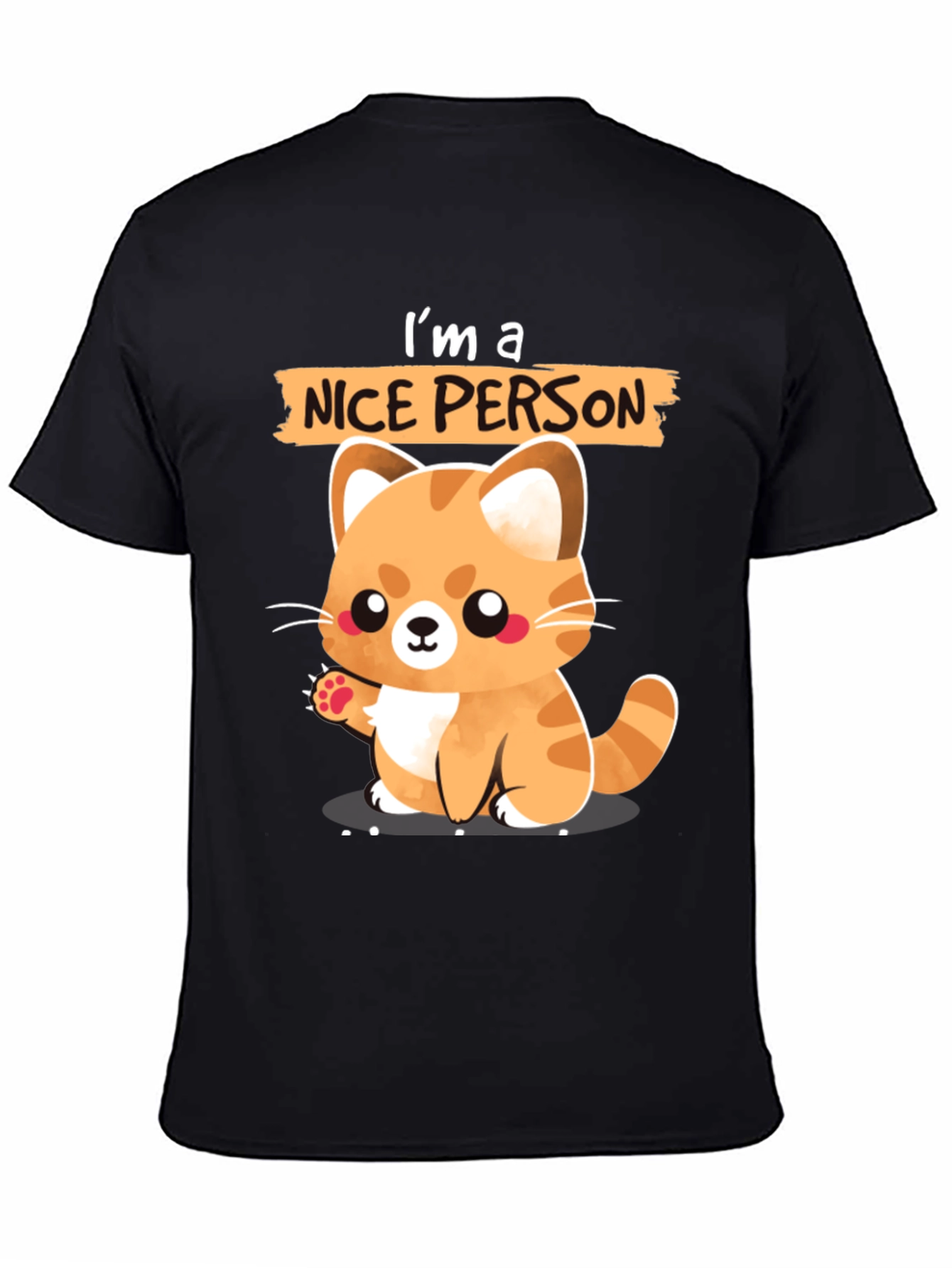 Cute Cat Lover T-Shirt - Im a Nice Person