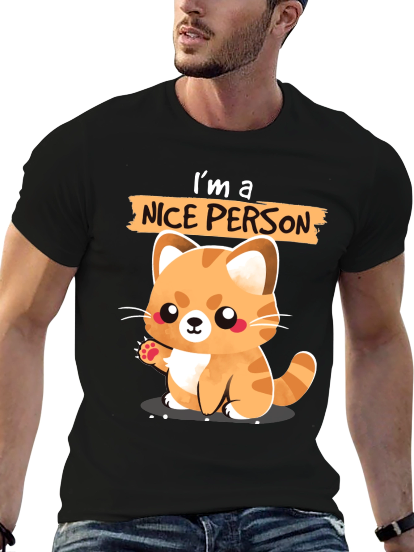 Cute Cat Lover T-Shirt - Im a Nice Person