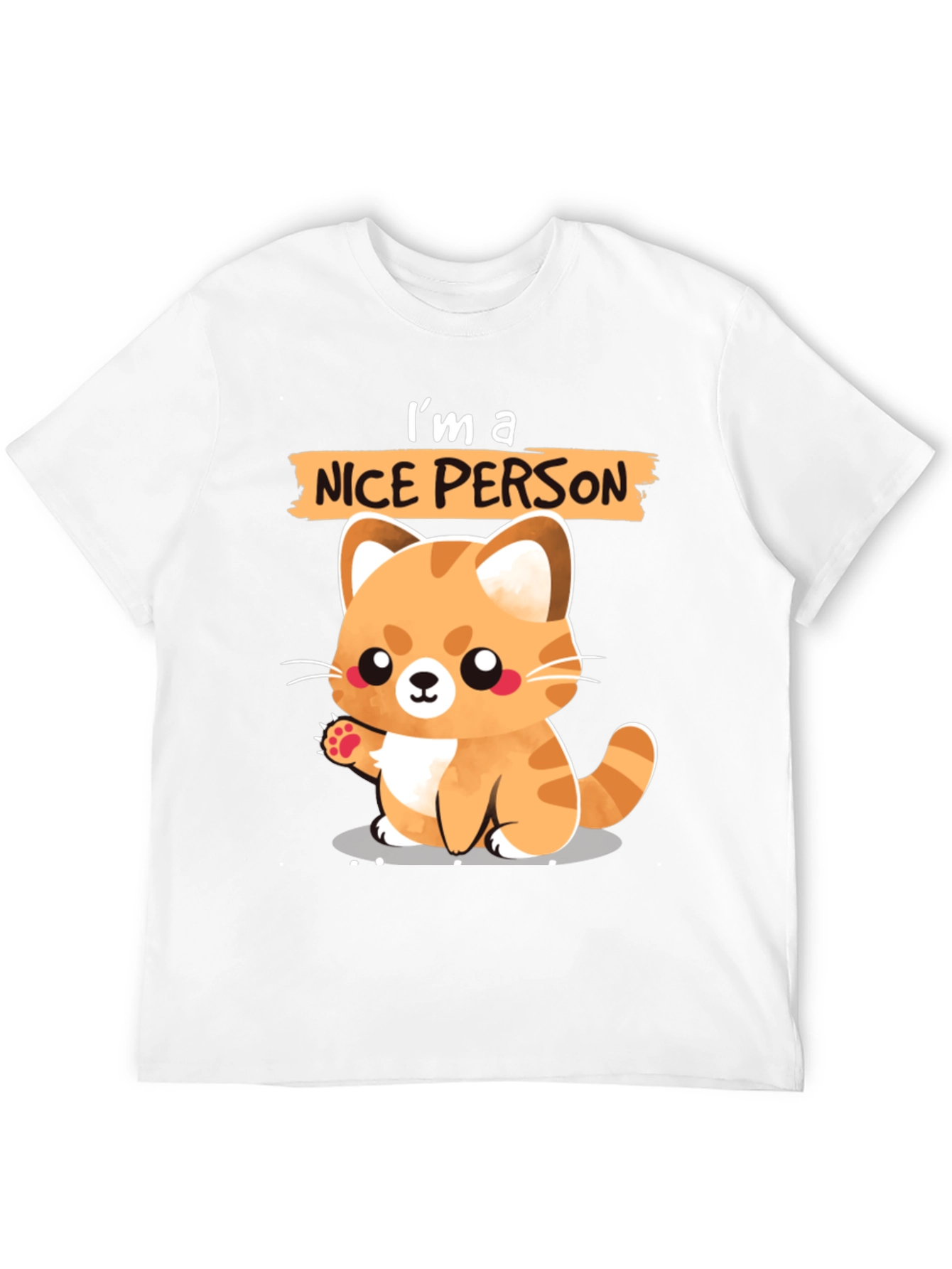 Cute Cat Lover T-Shirt - Im a Nice Person