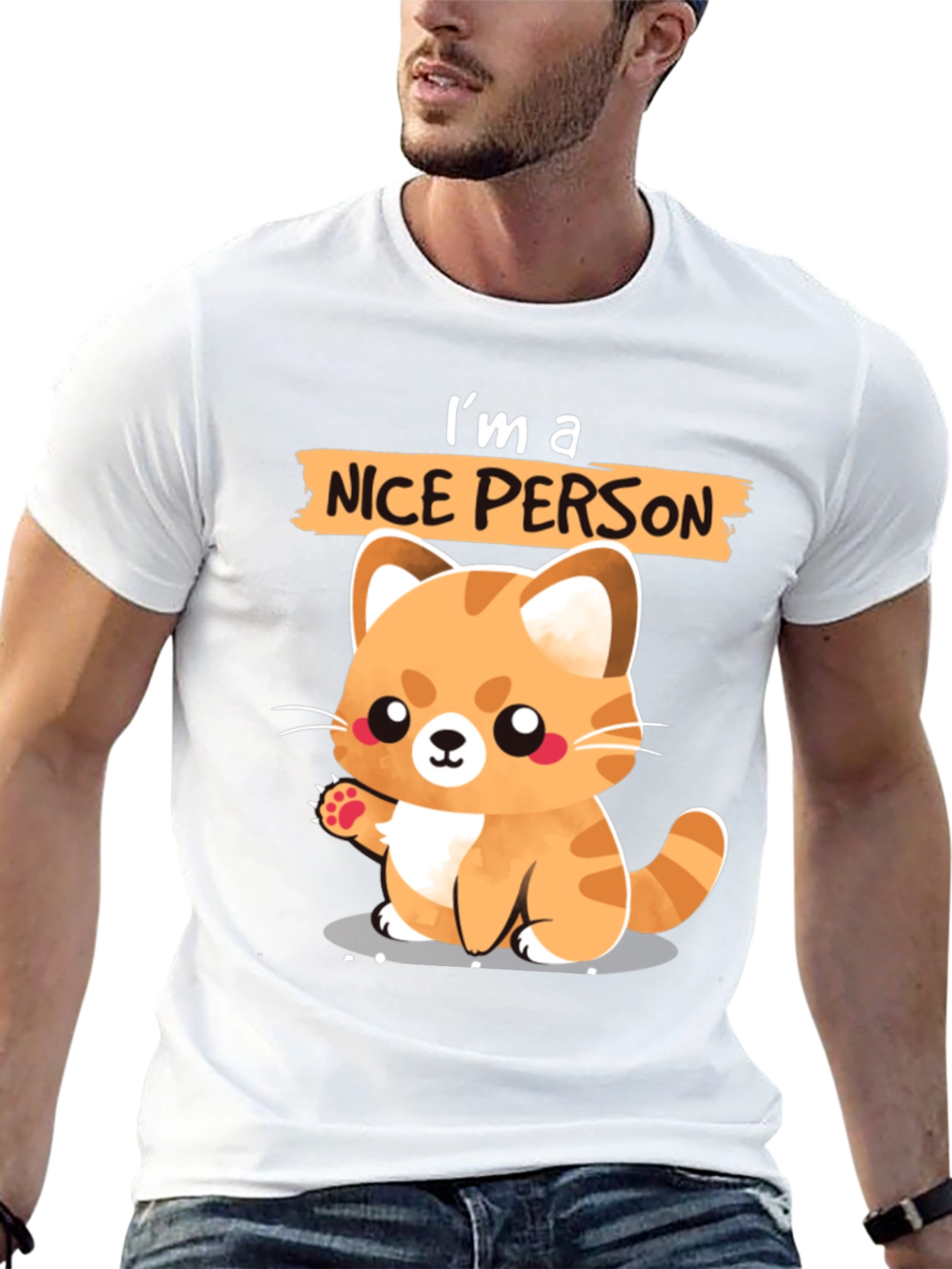 Cute Cat Lover T-Shirt - Im a Nice Person
