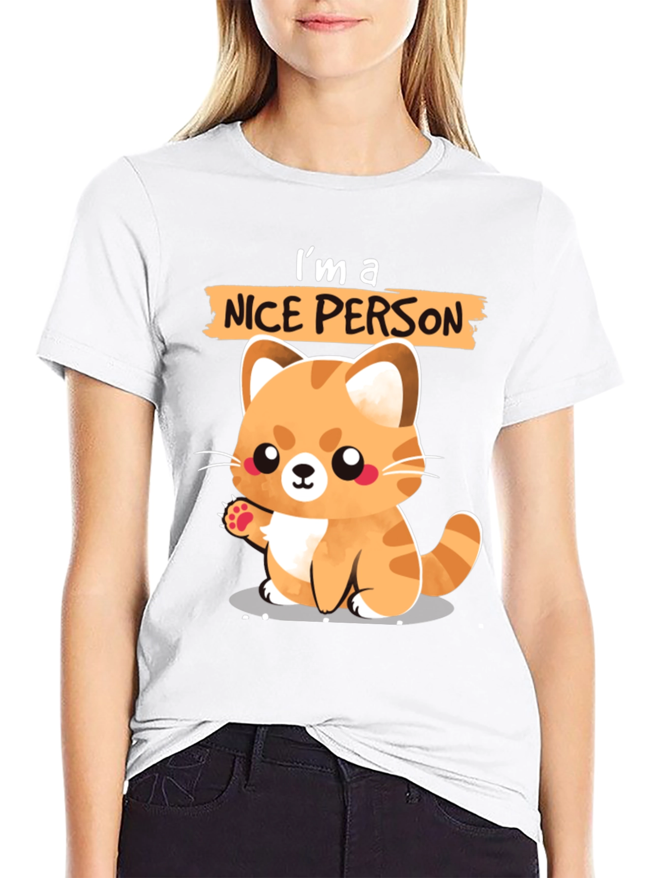 Cute Cat Lover T-Shirt - Im a Nice Person