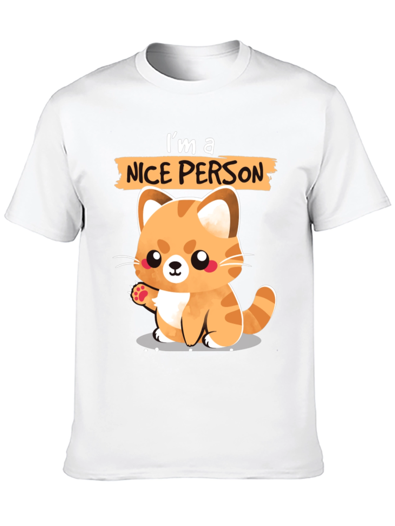 Cute Cat Lover T-Shirt - Im a Nice Person
