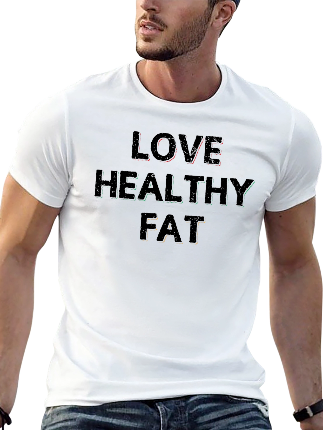 Love Healthy Fat Black T-Shirt