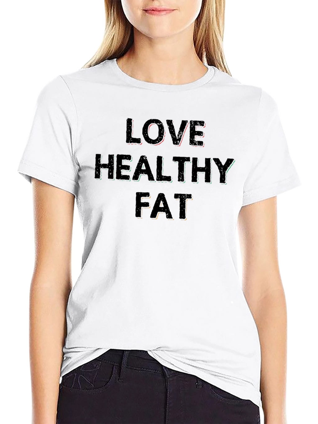 Love Healthy Fat Black T-Shirt