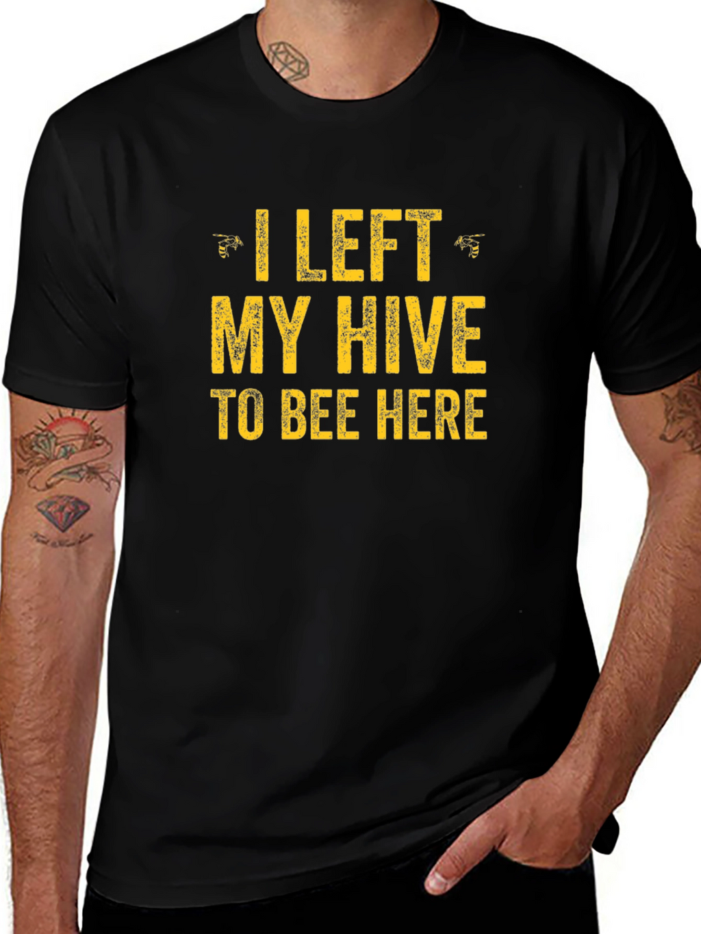 Funny I Left My Hive Graphic Tee