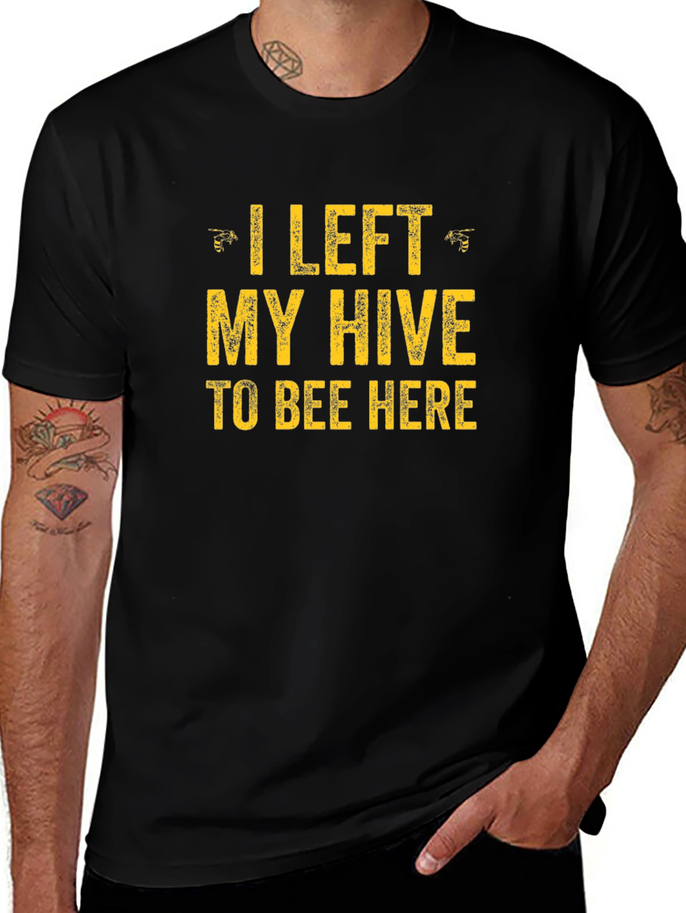 Funny I Left My Hive Graphic Tee
