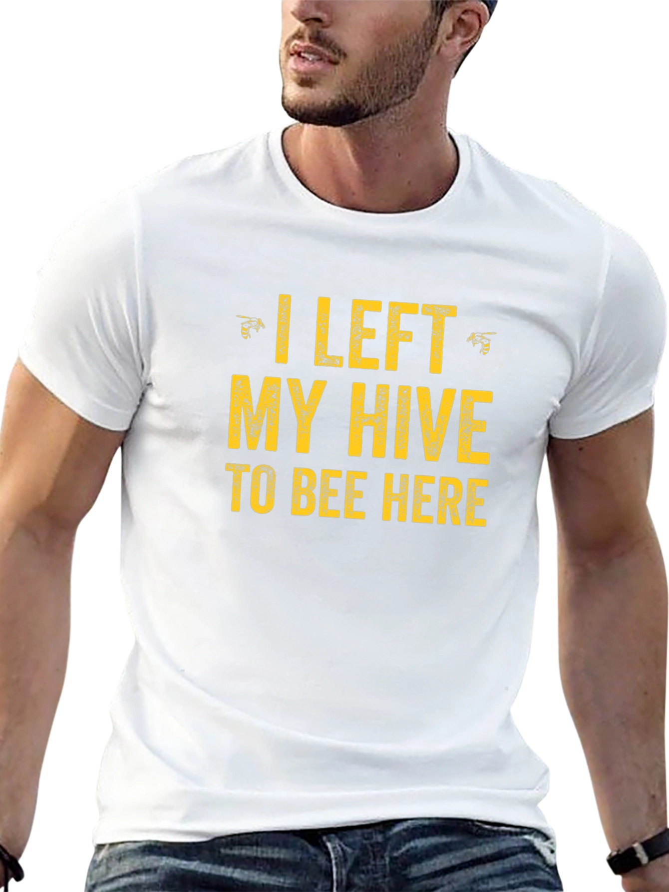 Funny I Left My Hive Graphic Tee
