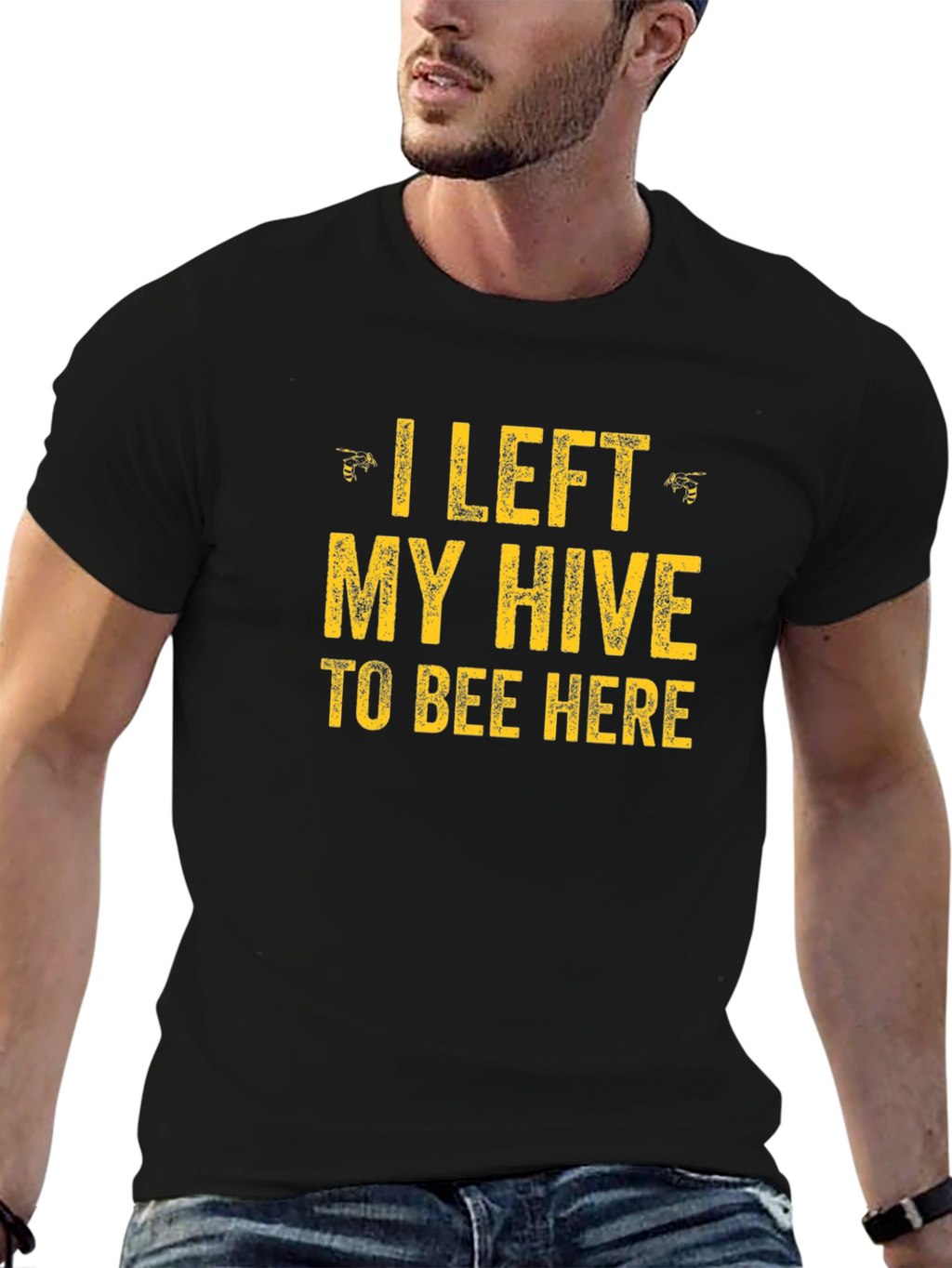 Funny I Left My Hive Graphic Tee