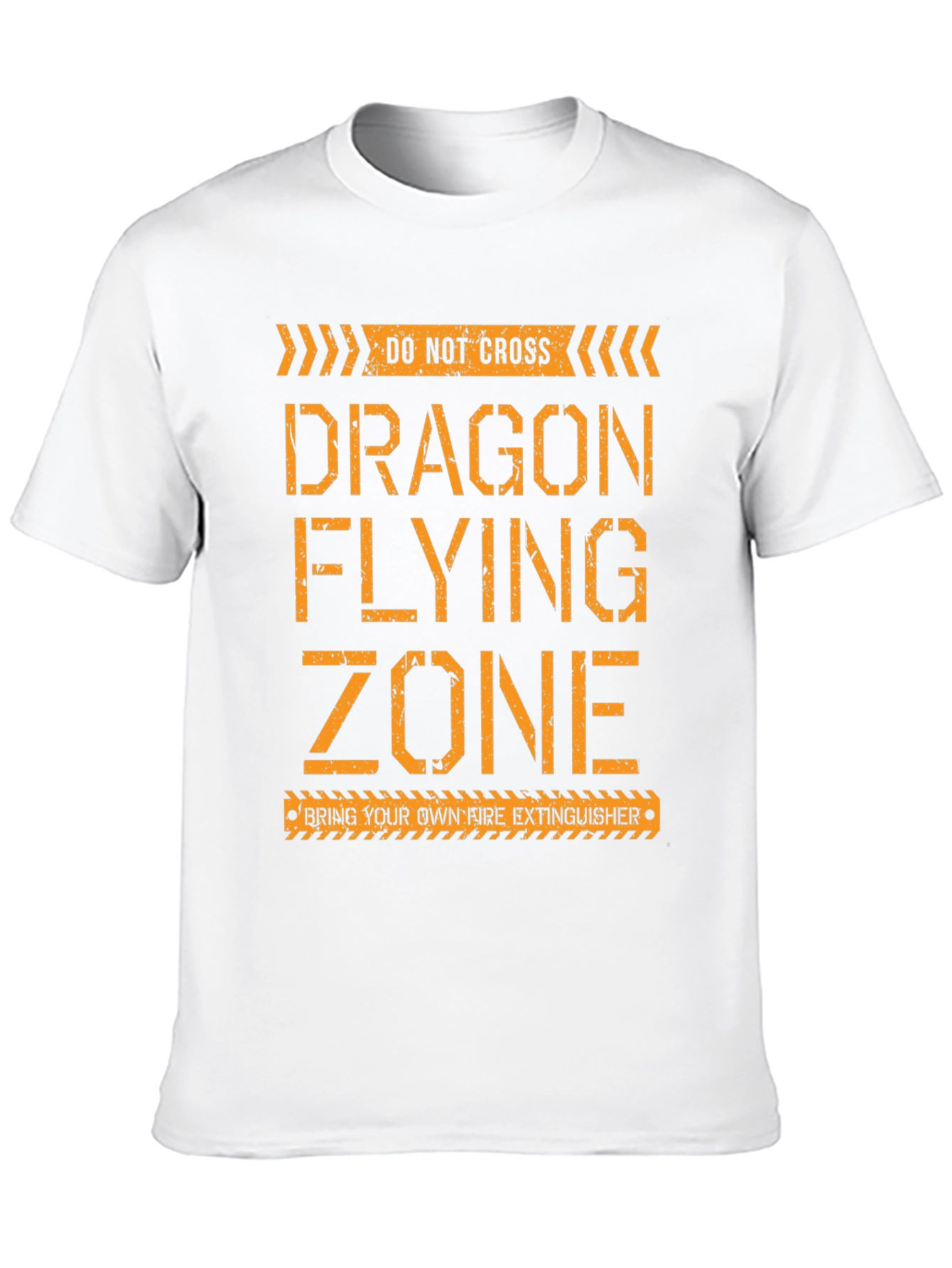 Dragon Flying Zone T-Shirt - Novelty Graphic Tee