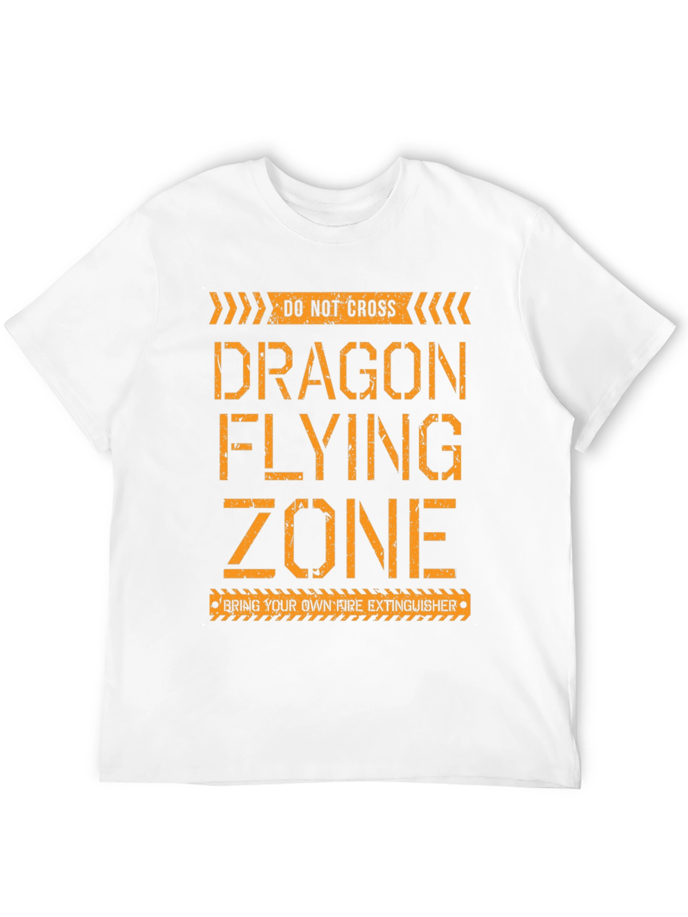 Dragon Flying Zone T-Shirt - Novelty Graphic Tee