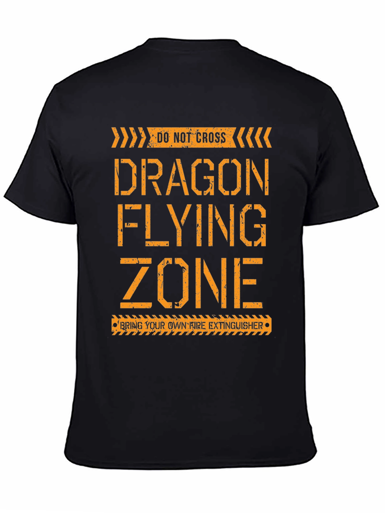 Dragon Flying Zone T-Shirt - Novelty Graphic Tee