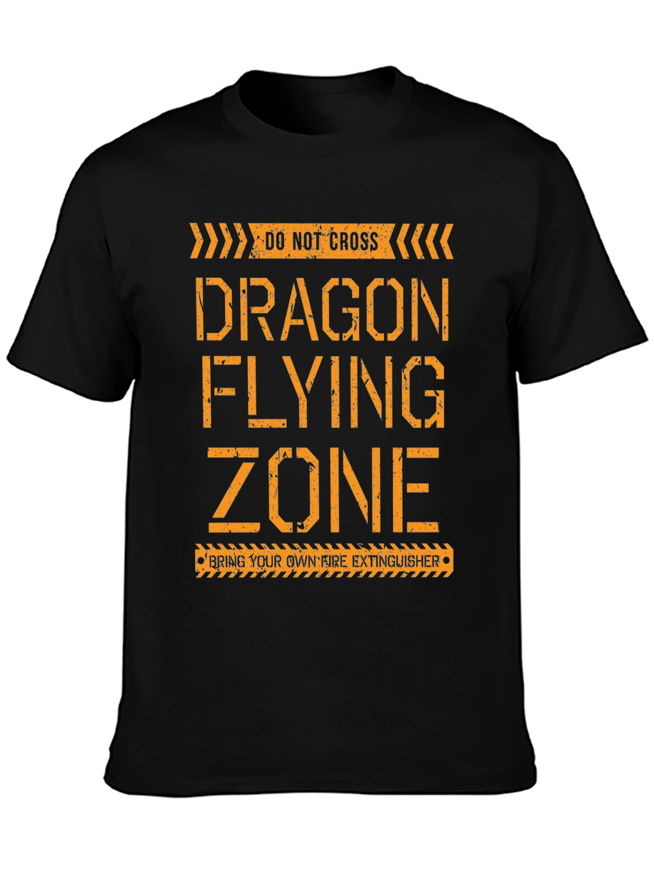 Dragon Flying Zone T-Shirt - Novelty Graphic Tee