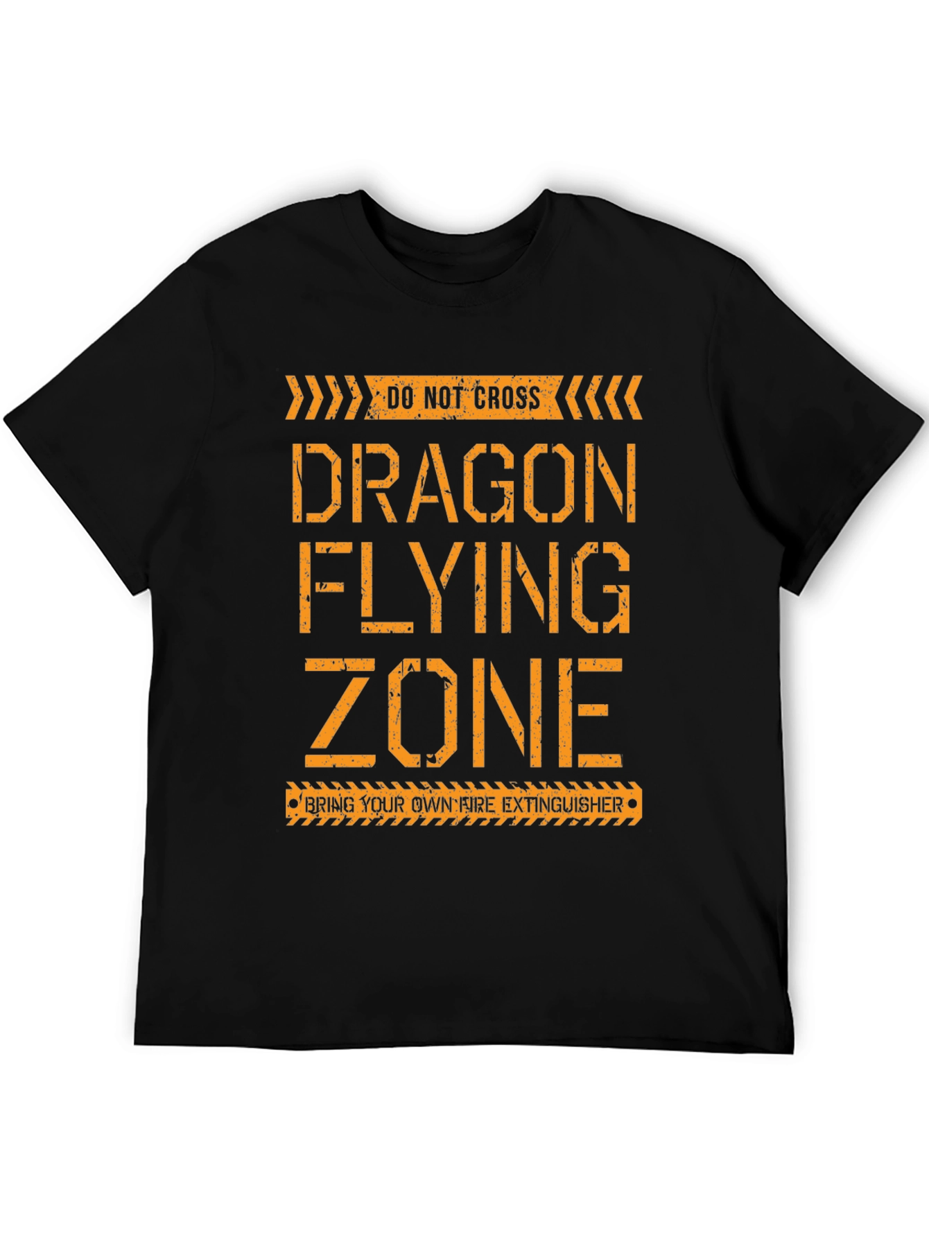 Dragon Flying Zone T-Shirt - Novelty Graphic Tee