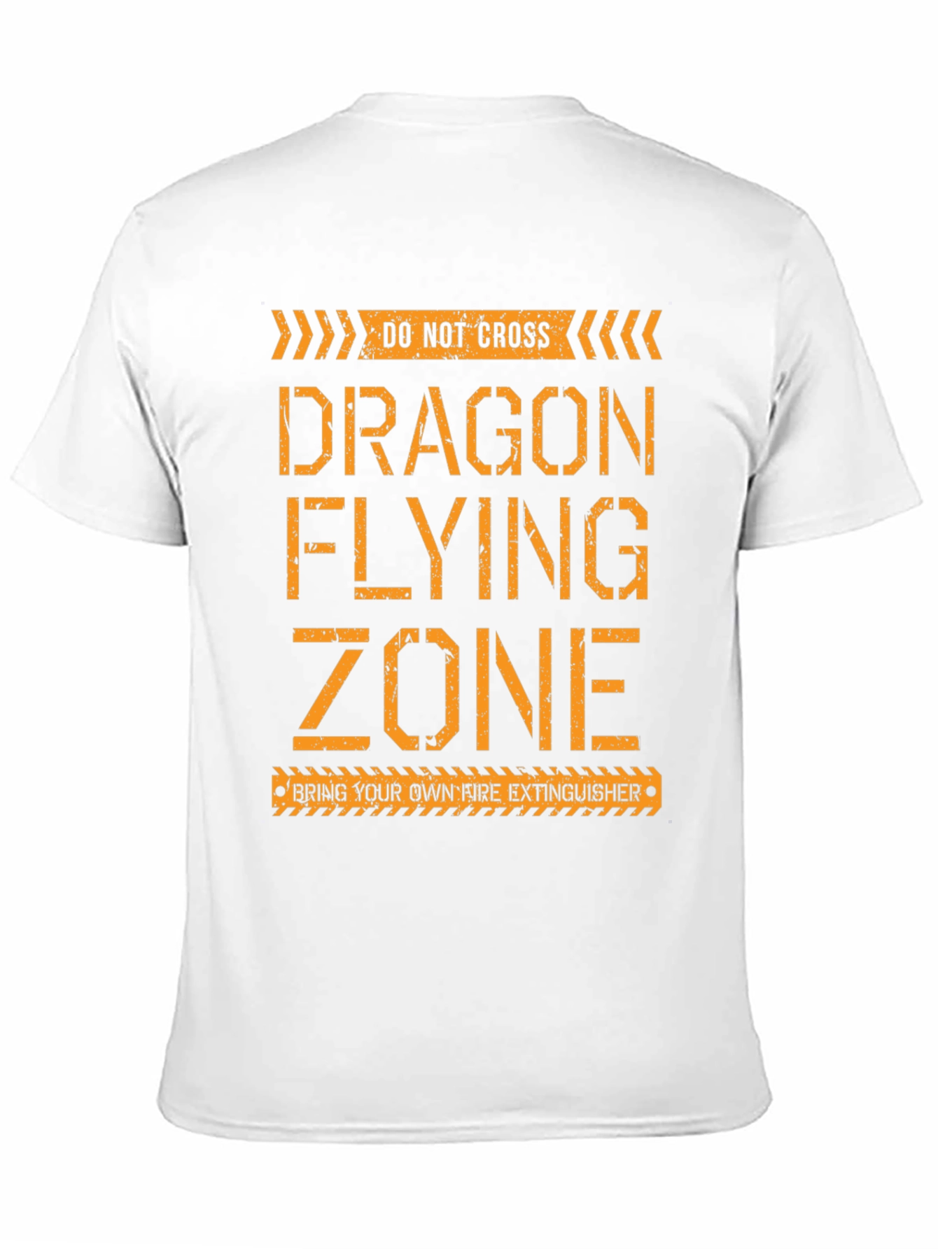 Dragon Flying Zone T-Shirt - Novelty Graphic Tee