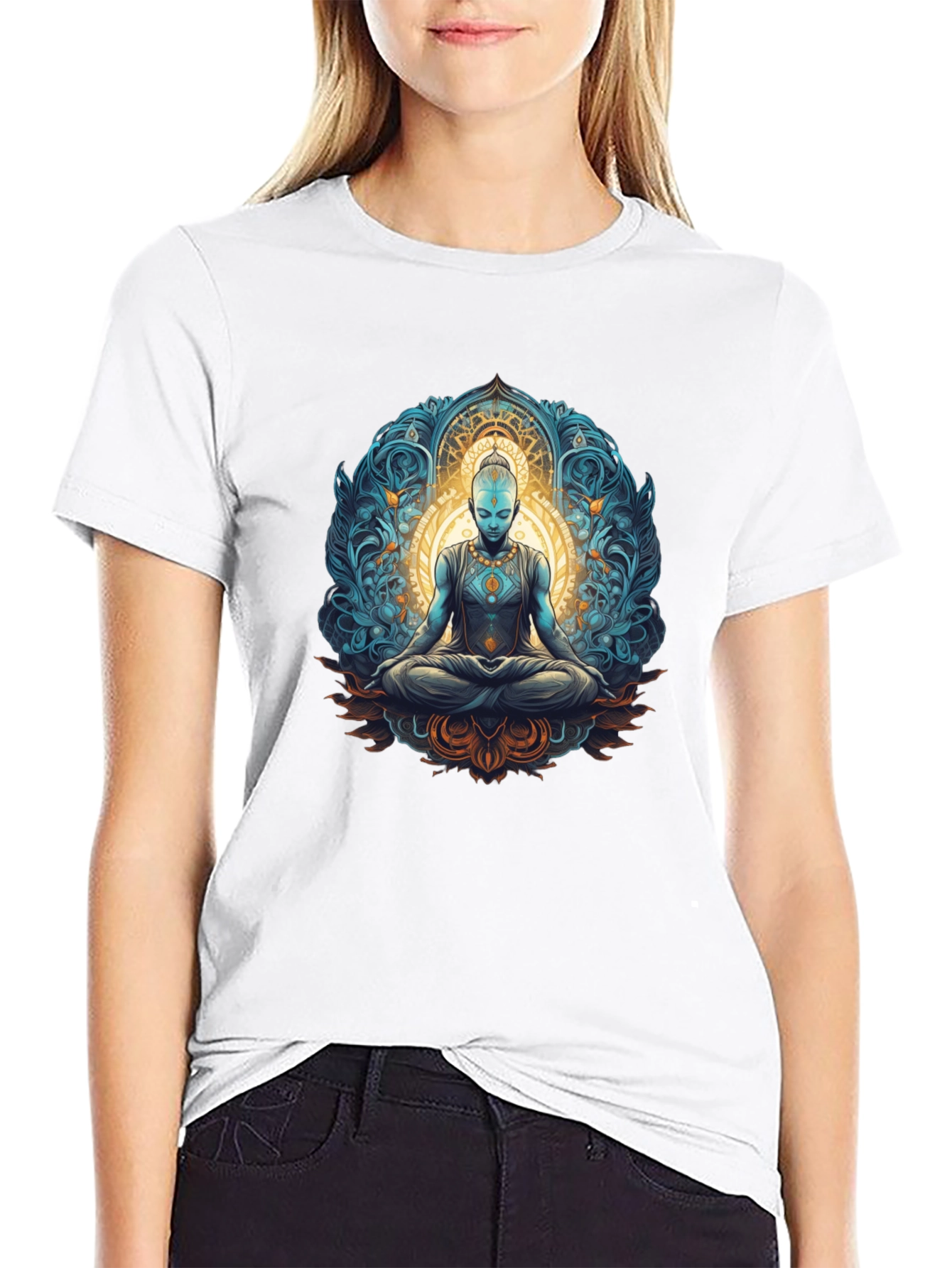 Enlightened Meditation Graphic T-Shirt