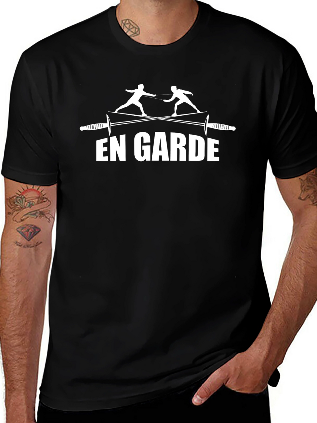 En Garde Fencing T-Shirt - Black