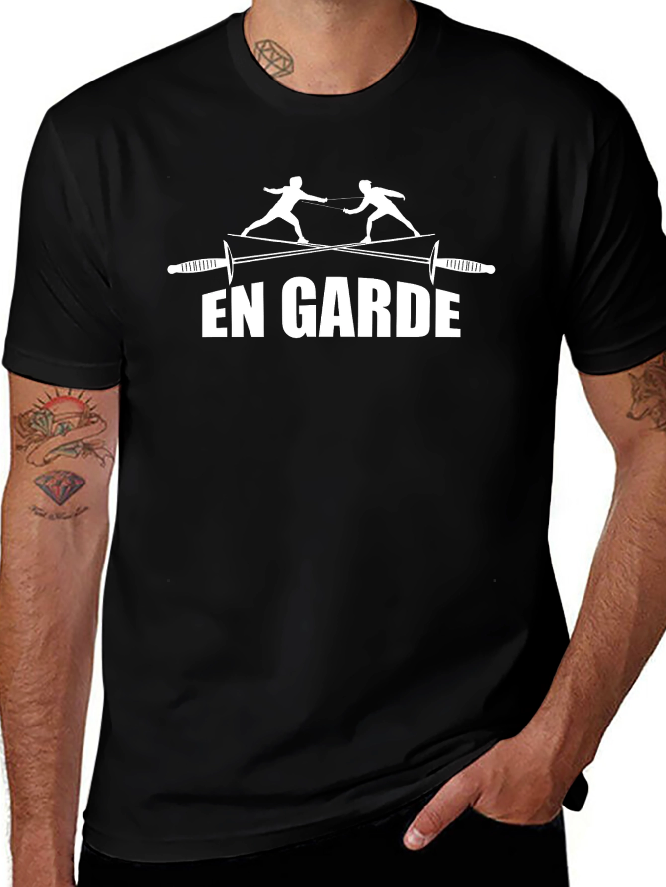 En Garde Fencing T-Shirt - Black
