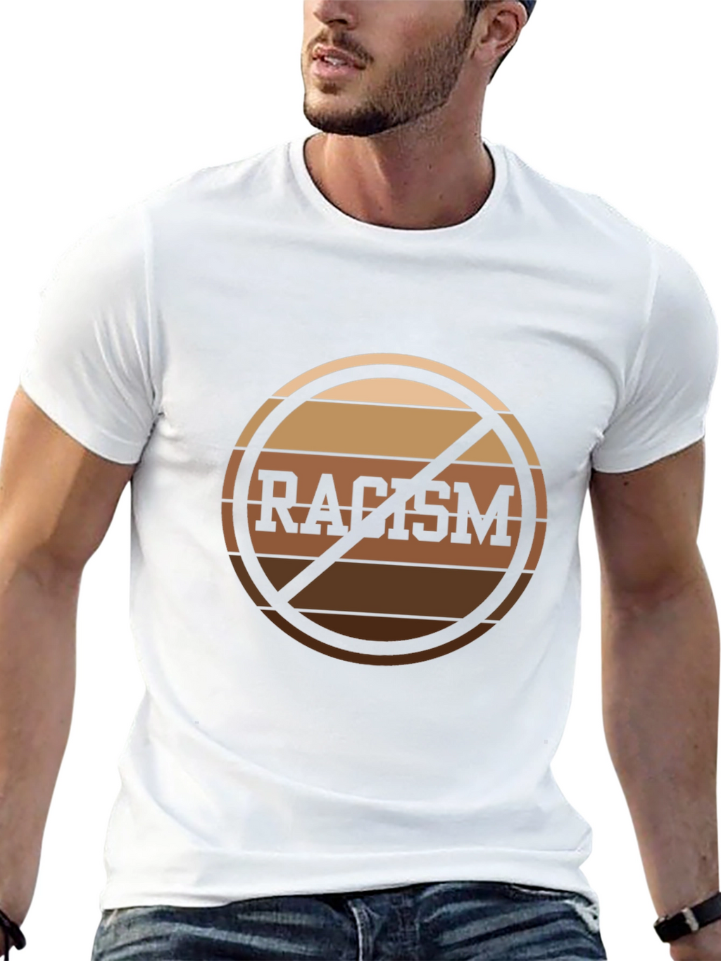 Anti-Racism Graphic T-Shirt - Stand Against Prejudice