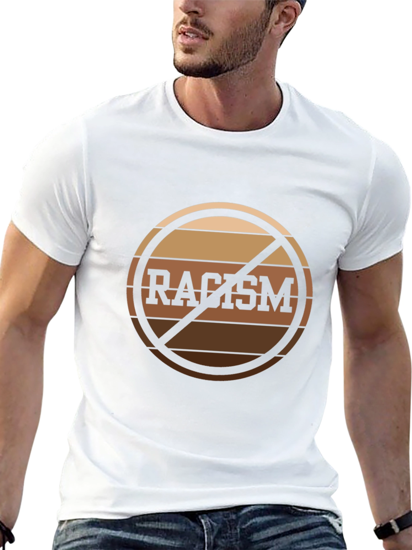 Anti-Racism Graphic T-Shirt - Stand Against Prejudice