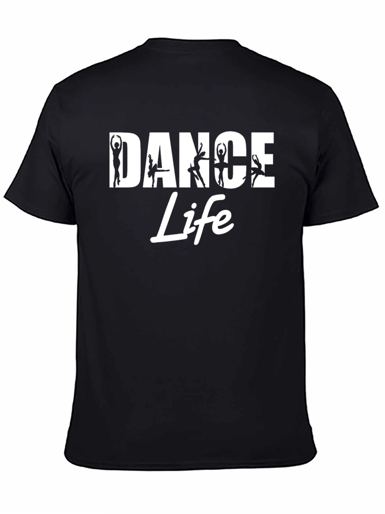 Dance Life Graphic Tee - Black Cotton T-Shirt