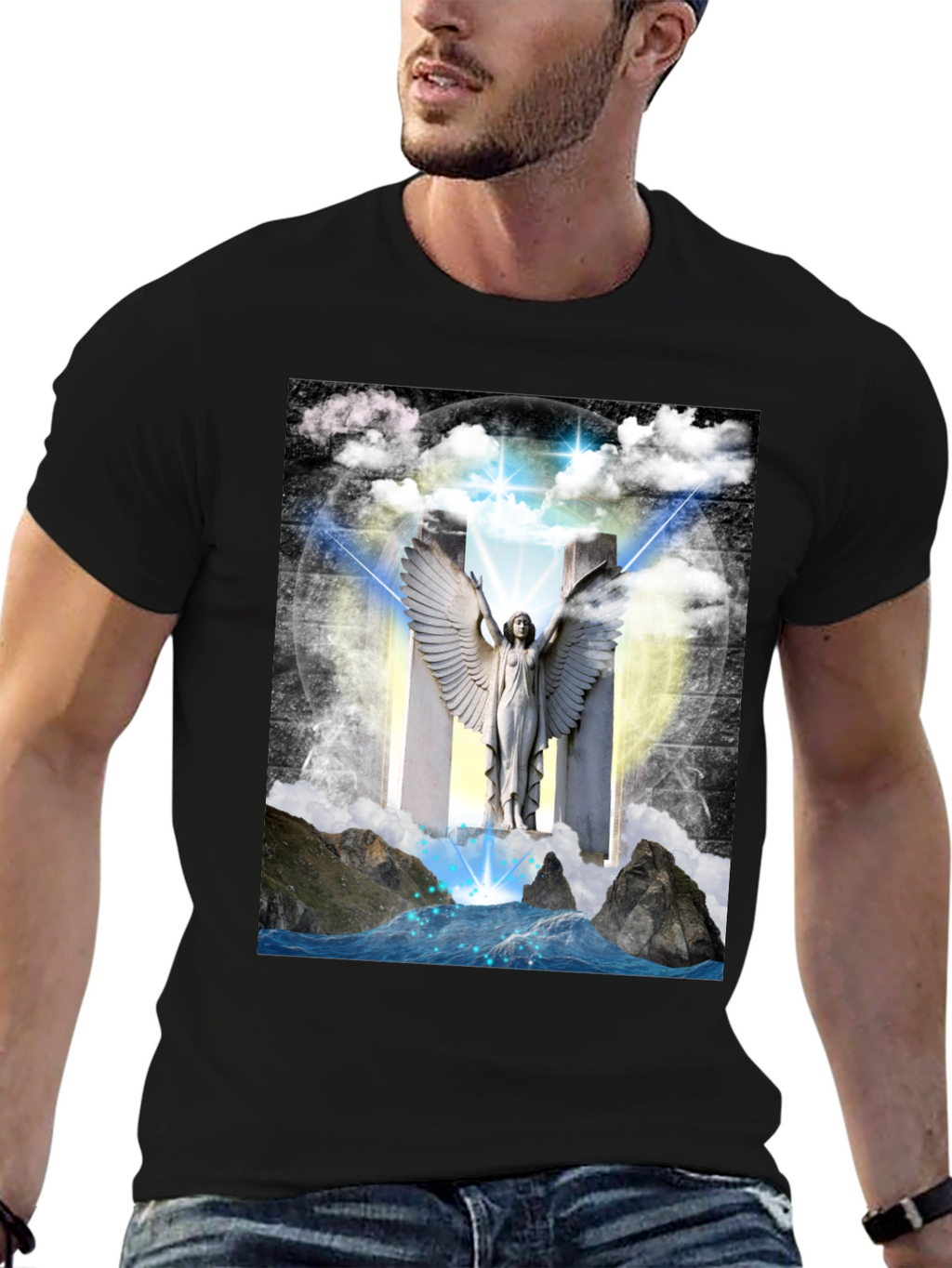 Angel Wings T-Shirt - Spiritual Design