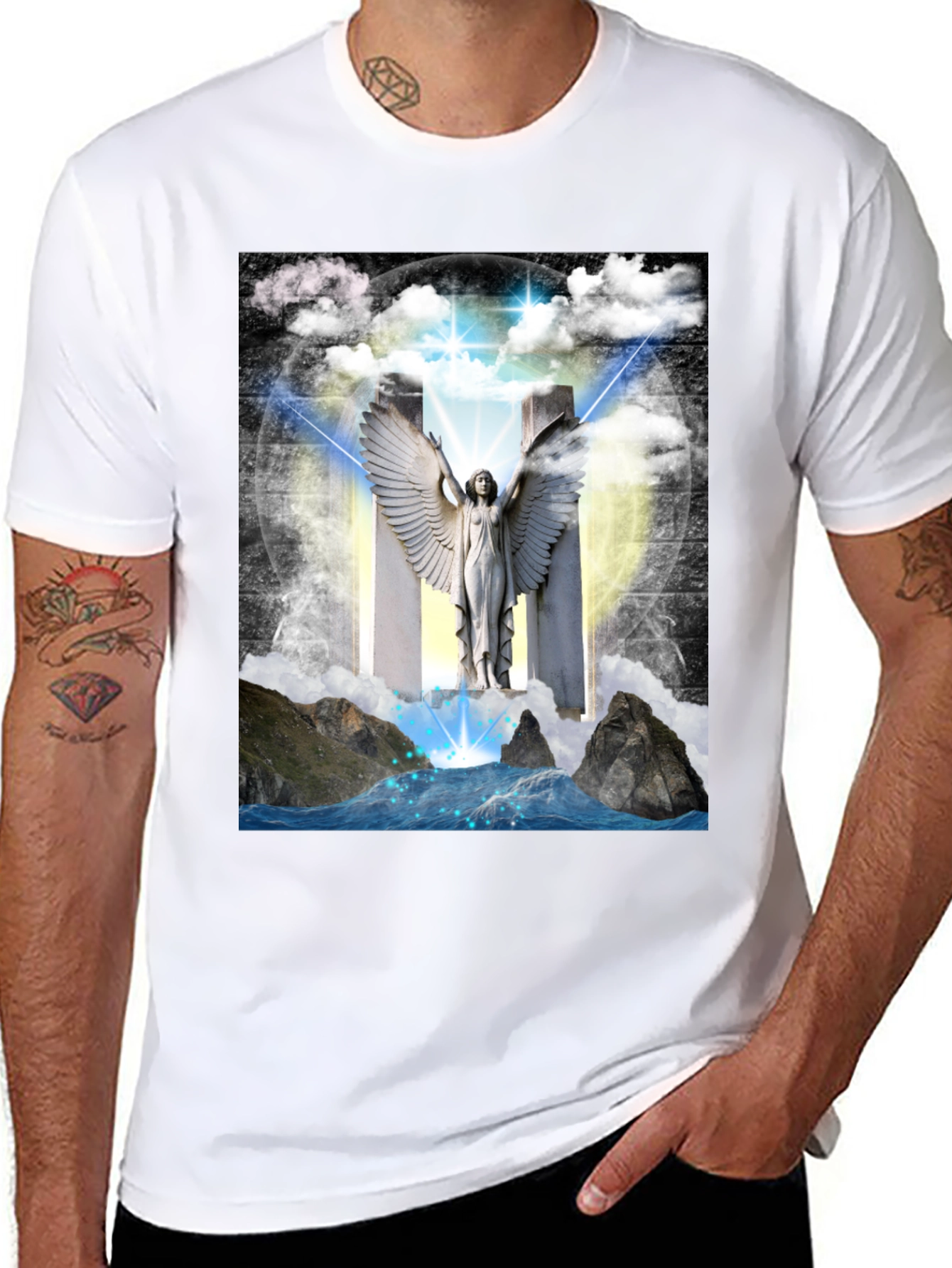 Angel Wings T-Shirt - Spiritual Design