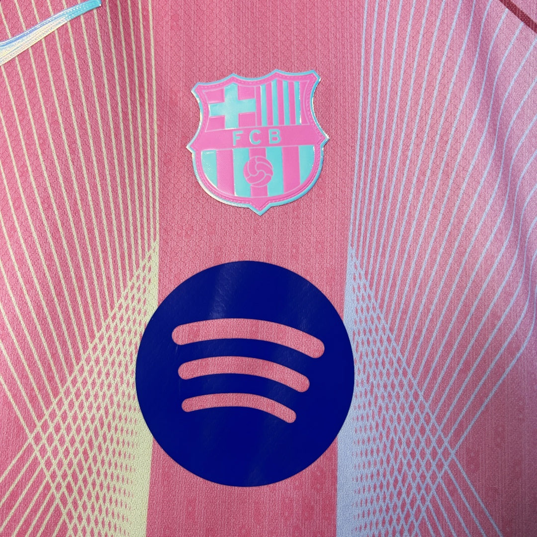 Kid's Barcelona Special Edition Pink Jersey+Shorts 2025/26