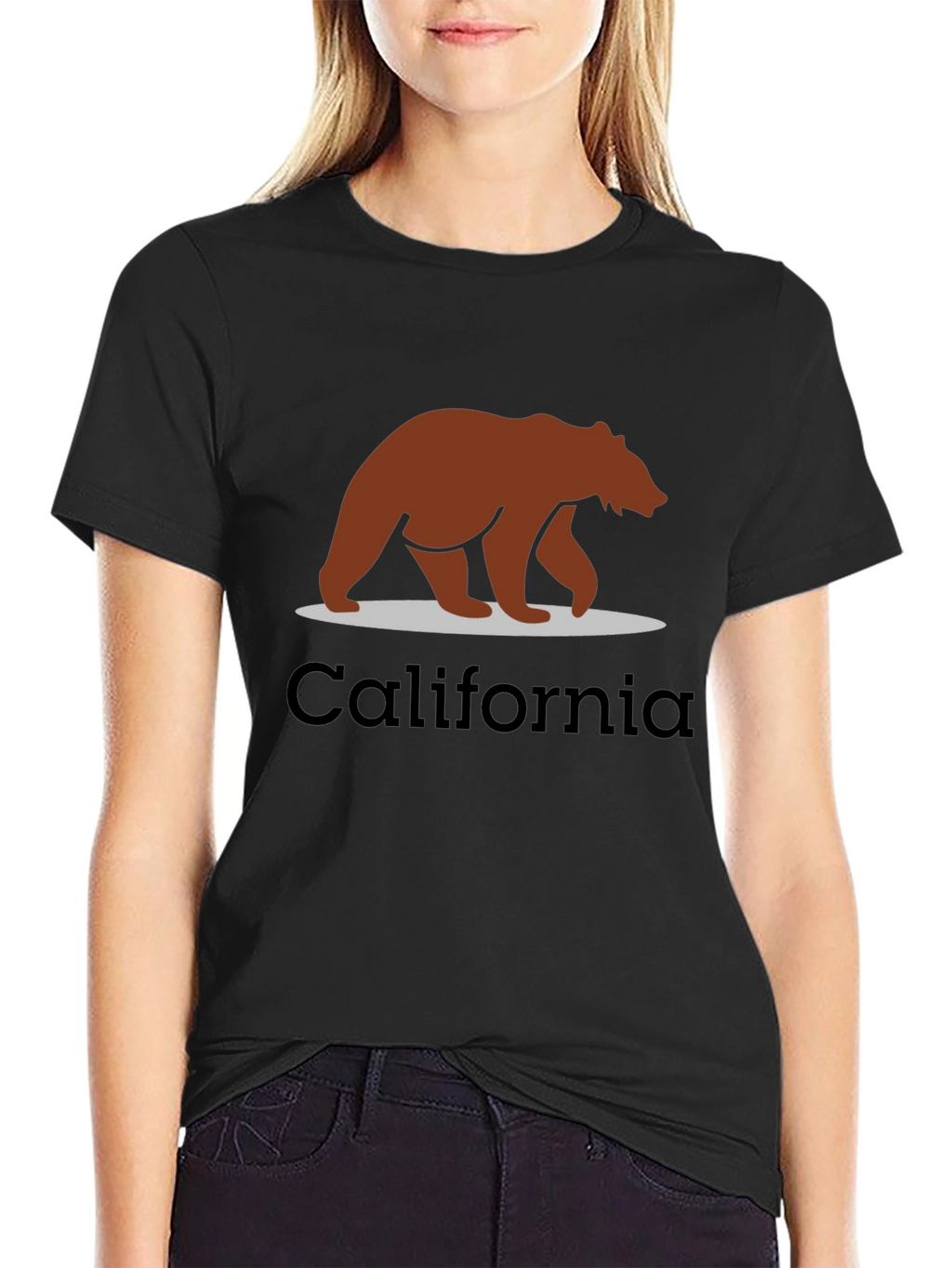 California Bear Graphic Tee - Black