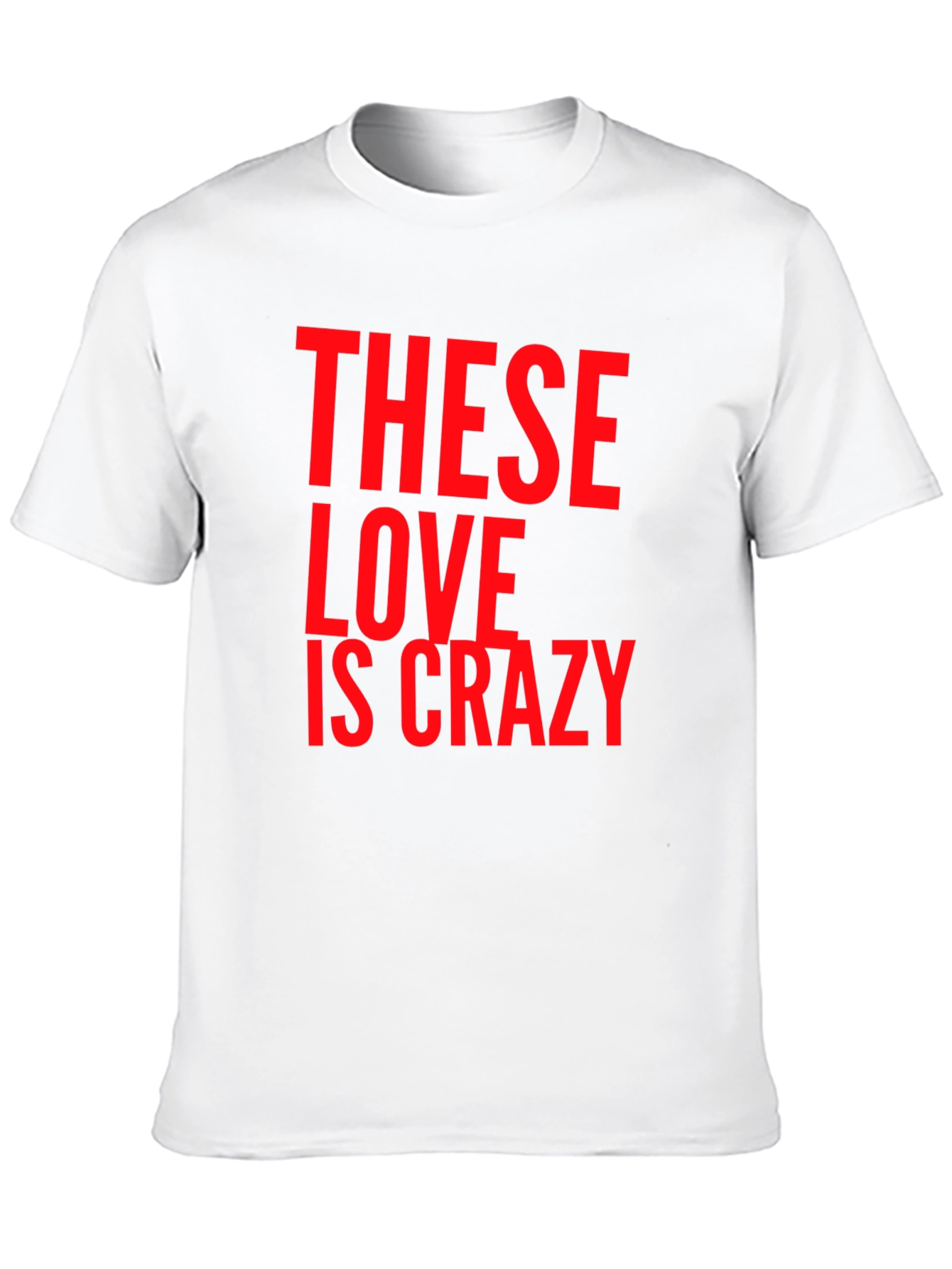 These Love Is Crazy Black Graphic Tee
