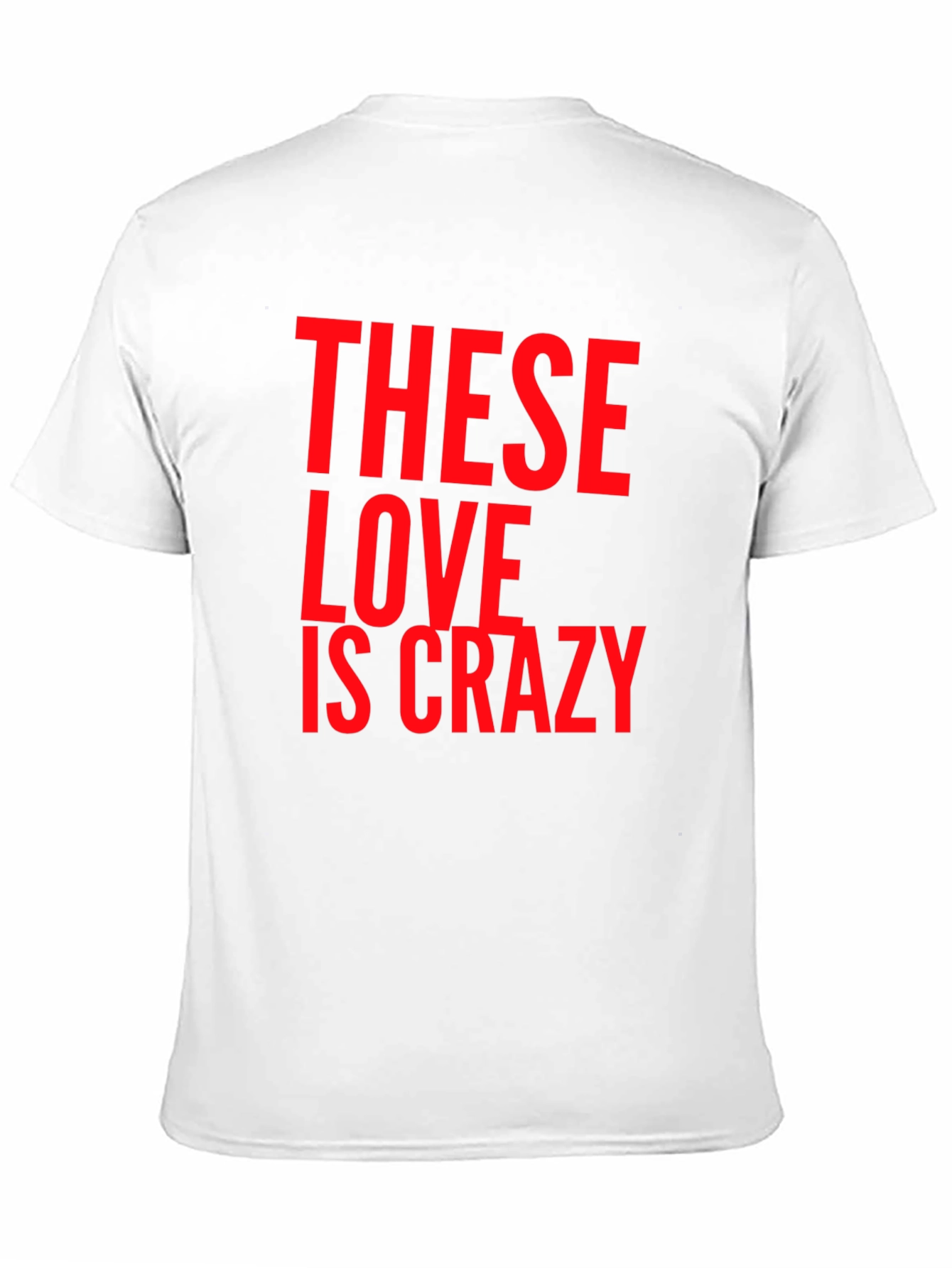 These Love Is Crazy Black Graphic Tee
