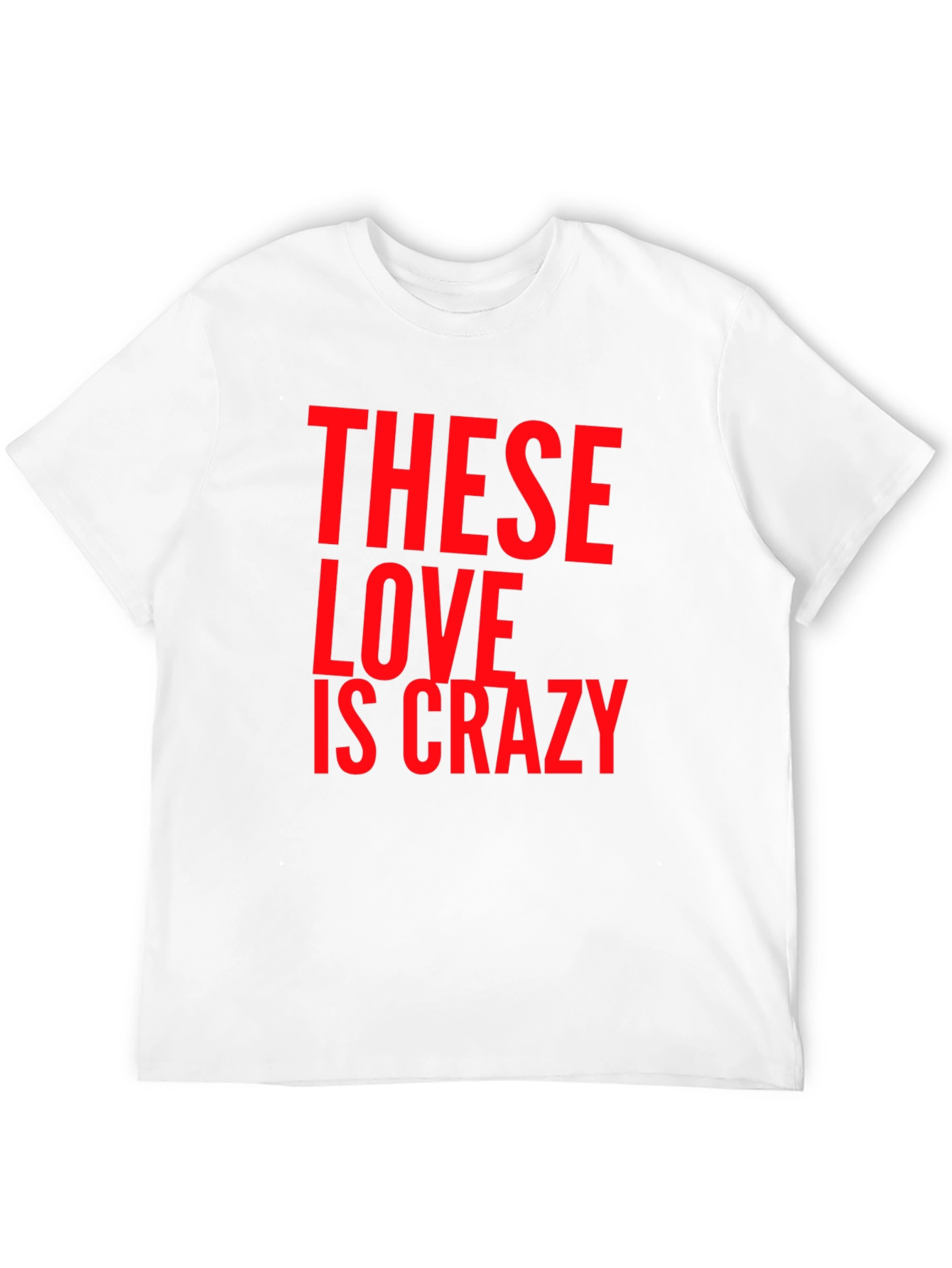 These Love Is Crazy Black Graphic Tee