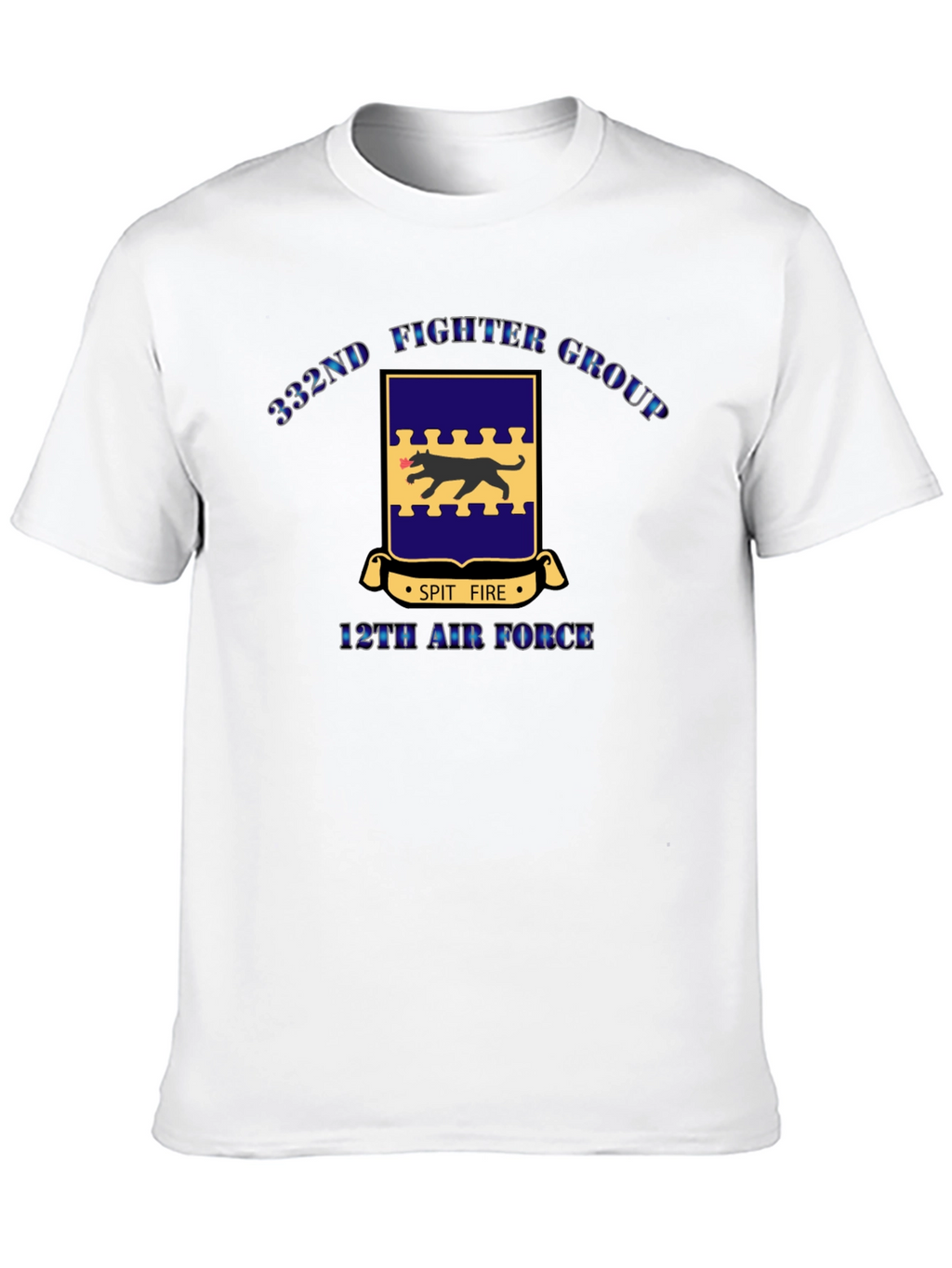 332nd Fighter Group Black T-Shirt