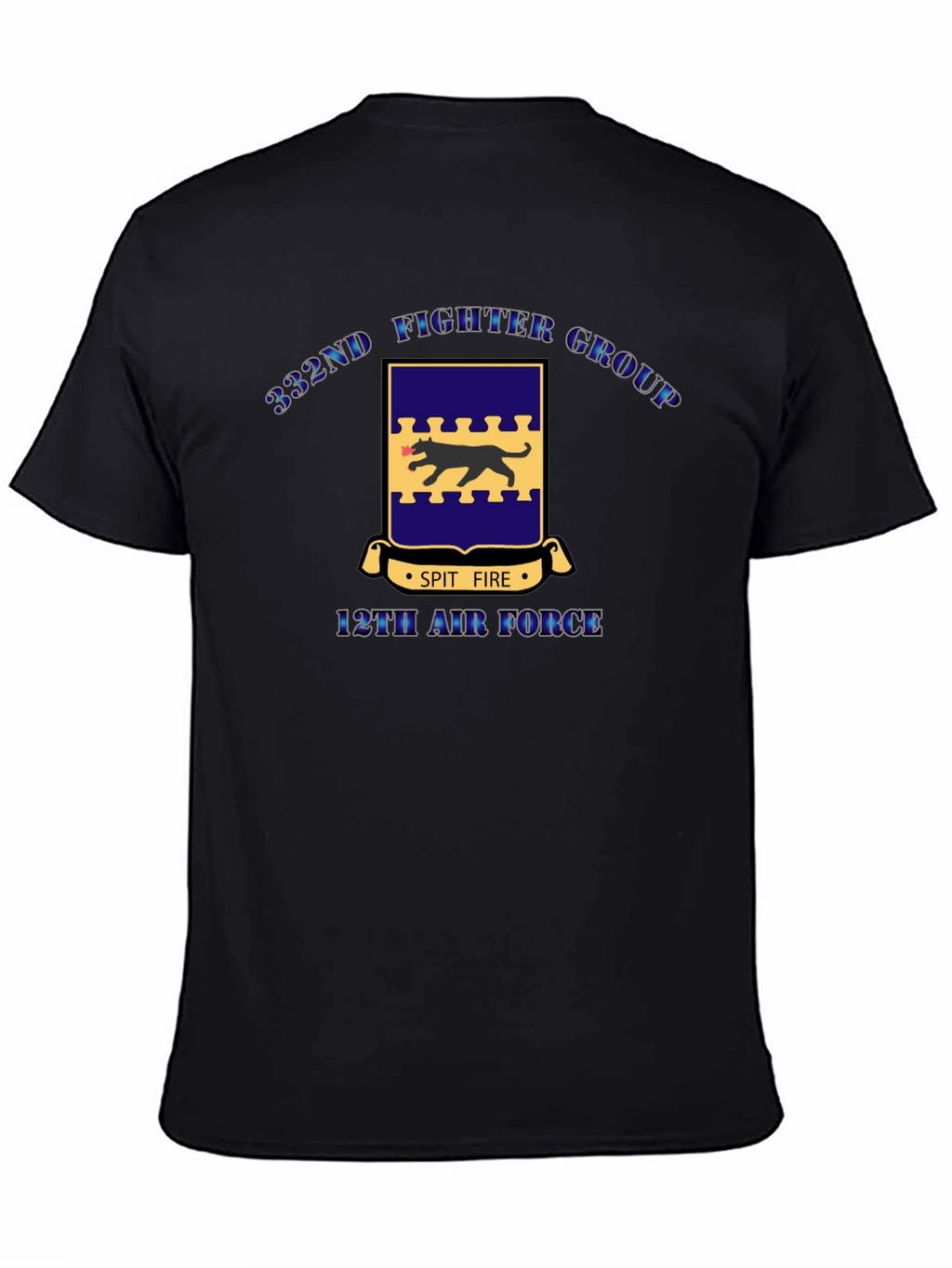 332nd Fighter Group Black T-Shirt