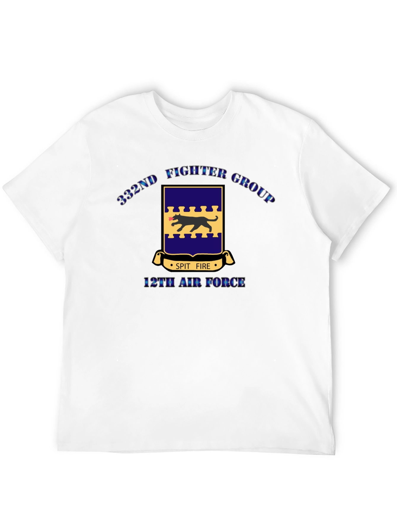 332nd Fighter Group Black T-Shirt