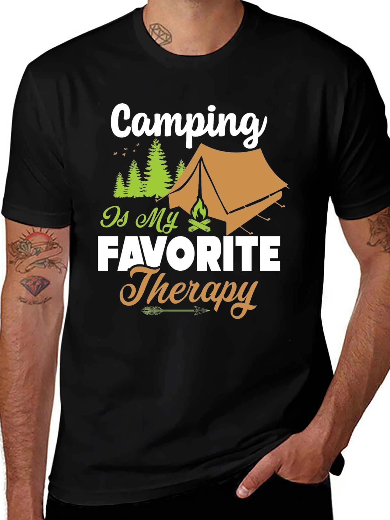 Camping is My Favorite Therapy T-Shirt