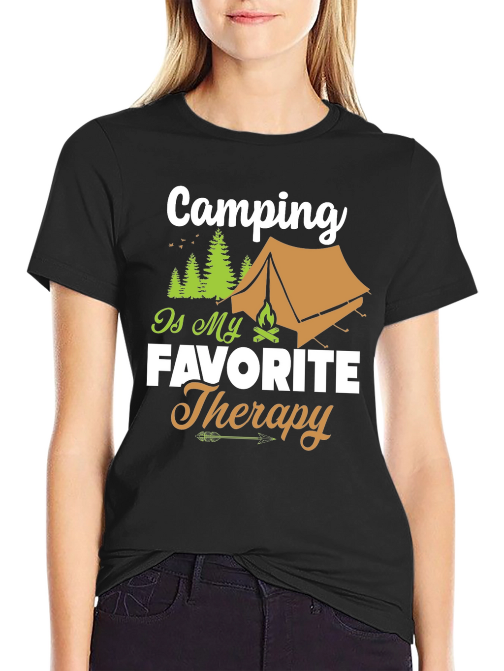 Camping is My Favorite Therapy T-Shirt
